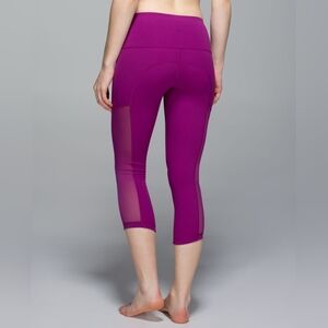Lululemon Hot To Street Crop Regal Plum
